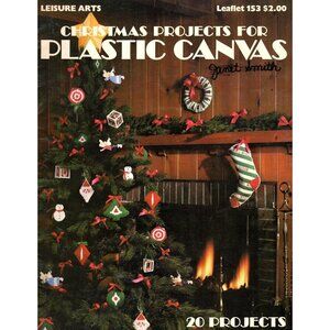Leisure Arts Christmas Projects For Plastic Canvas Patterns Vintage 1979